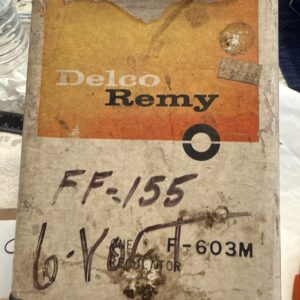 NOS Delco Remy  Voltage Regulator 6V F-603M