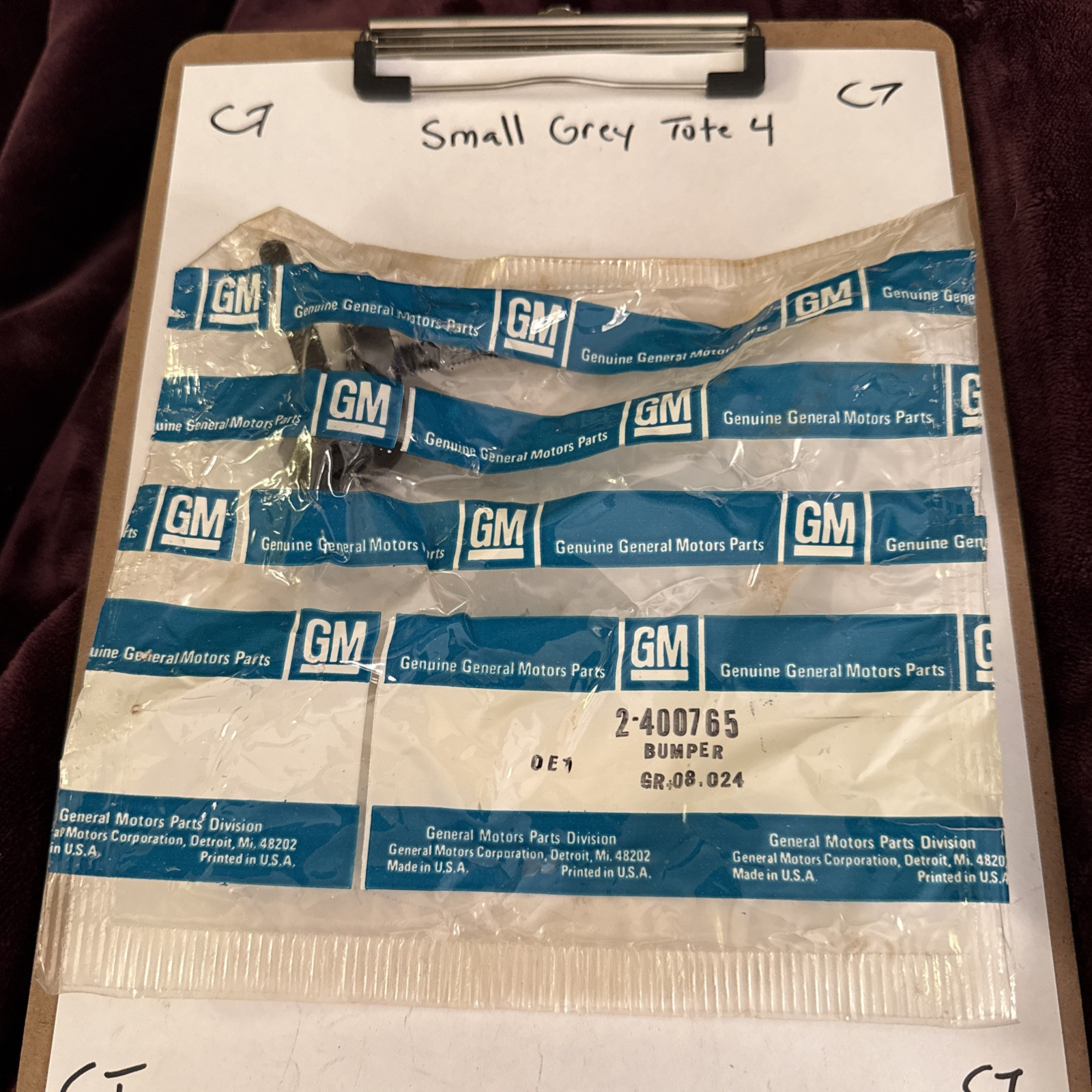 NOS GM 400765 1970-1981 CAMARO FIREBIRD HOOD ADJUSTMENT BUMPER BOLT F BODY