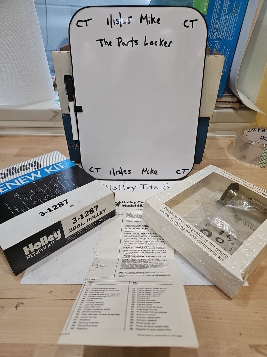 NOS HOLLEY RENEW CARBURATOR KIT 3-1287 For Holley 6520