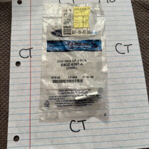 NOS OEM Ford E8DZ-6397-A dowel pkg (2) 1994-1995 Mustang 3.8L front cover/ block