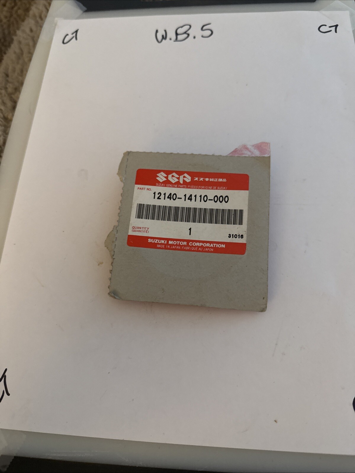 NOS OEM NEW ORIGINAL SUZUKI PISTON RINGS 1981 - 88 STD RM125 12140-14110-000 #S6