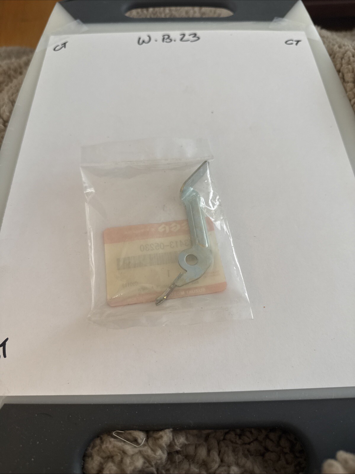 NOS SUZUKI 13413-05230 LEVER, CHOKE LT230 LT250 - Image 3