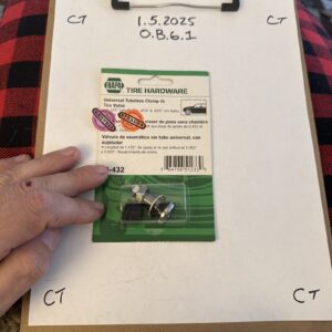 Napa 90-432 Motorcycle Tubeless Clamp In Tire Valve 1.125 Length QTY 1