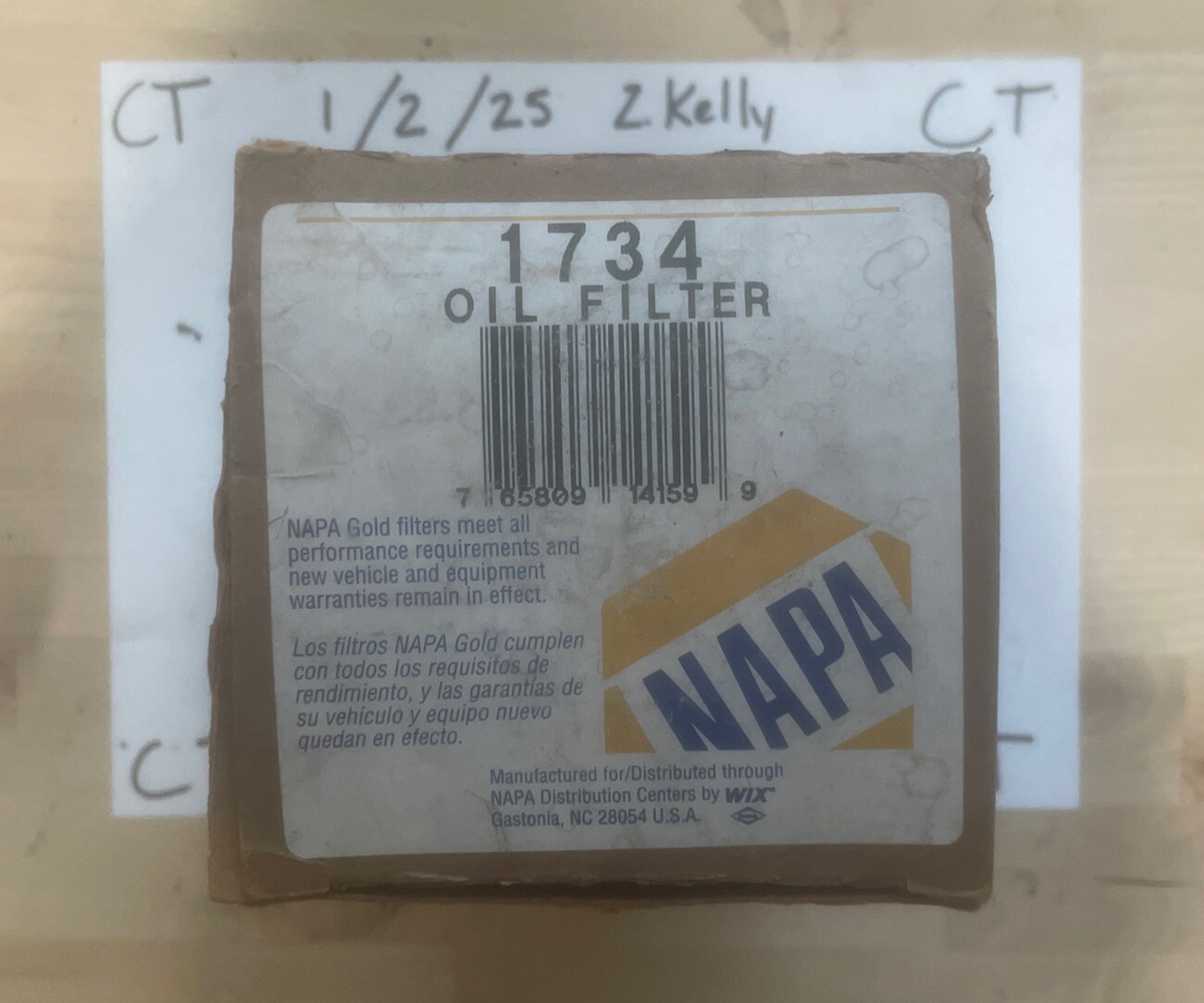 Napa Gold 1734 Oil Filter - Image 3