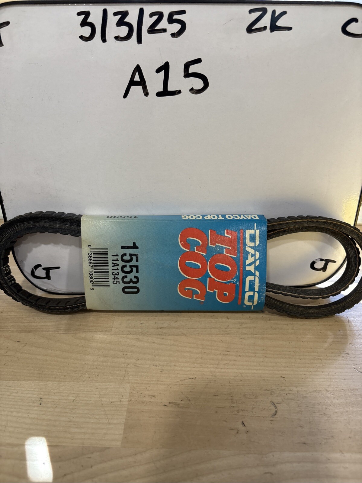 New Dayco Top Cog Accessory Drive Belt 15530 / 11A1345 - Image 3