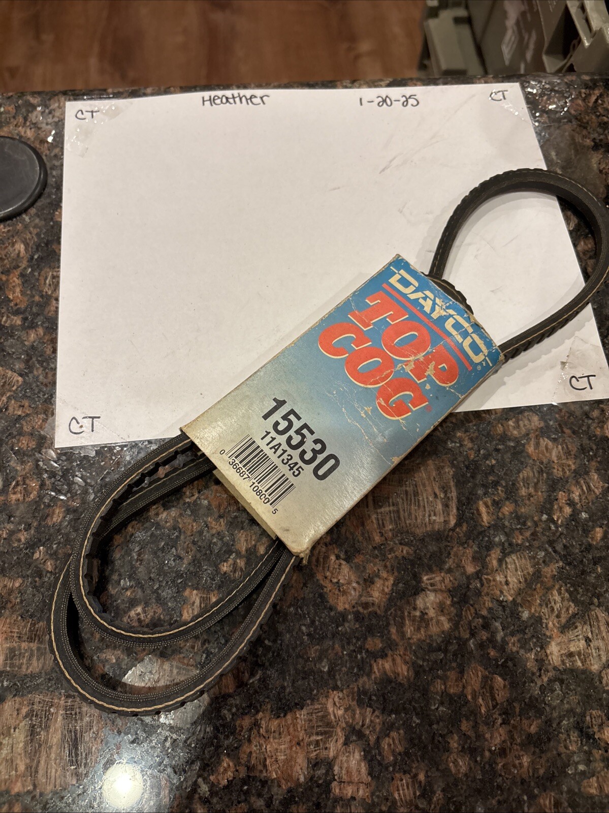 New Dayco Top Cog Accessory Drive Belt 15530 / 11A1345