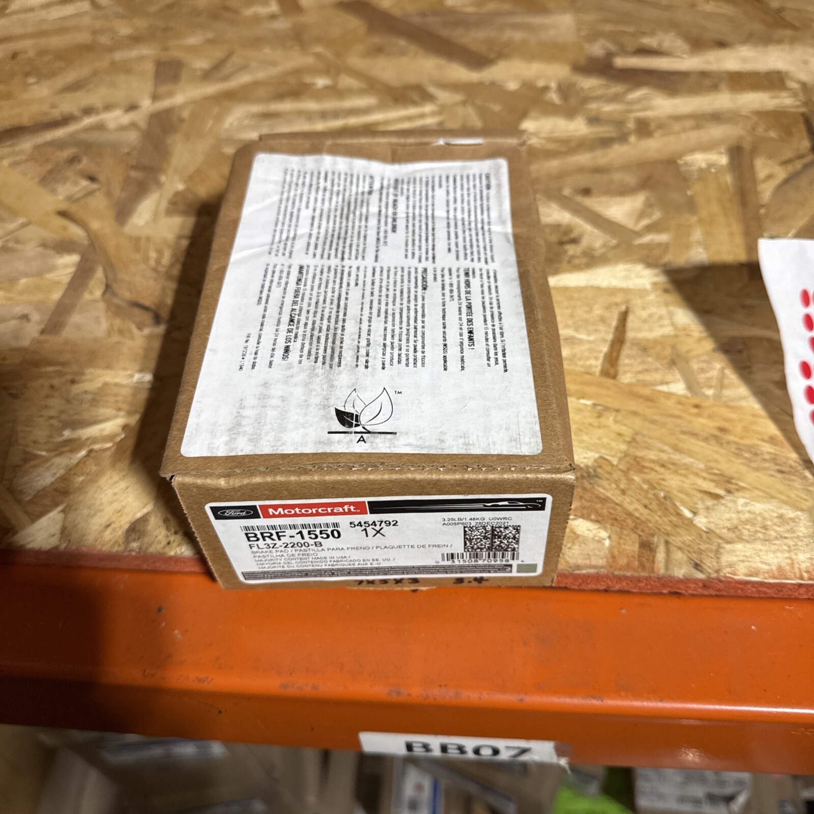 New Ford Motorcraft Brake Pad Set BRF-1550 FL3Z-2200-B 2014-2020 F150 - Image 3