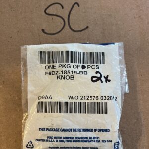 New Genuine Ford Knob - Radio Control F6DZ18519BB / F6DZ-18519-BB OEM QTY2