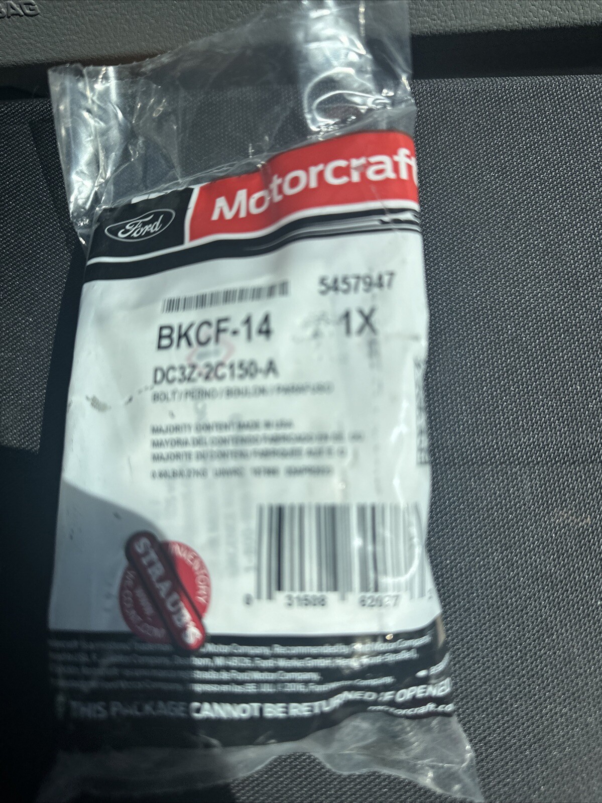 New Genuine OEM Ford Caliper Pin DC3Z-2C150-A