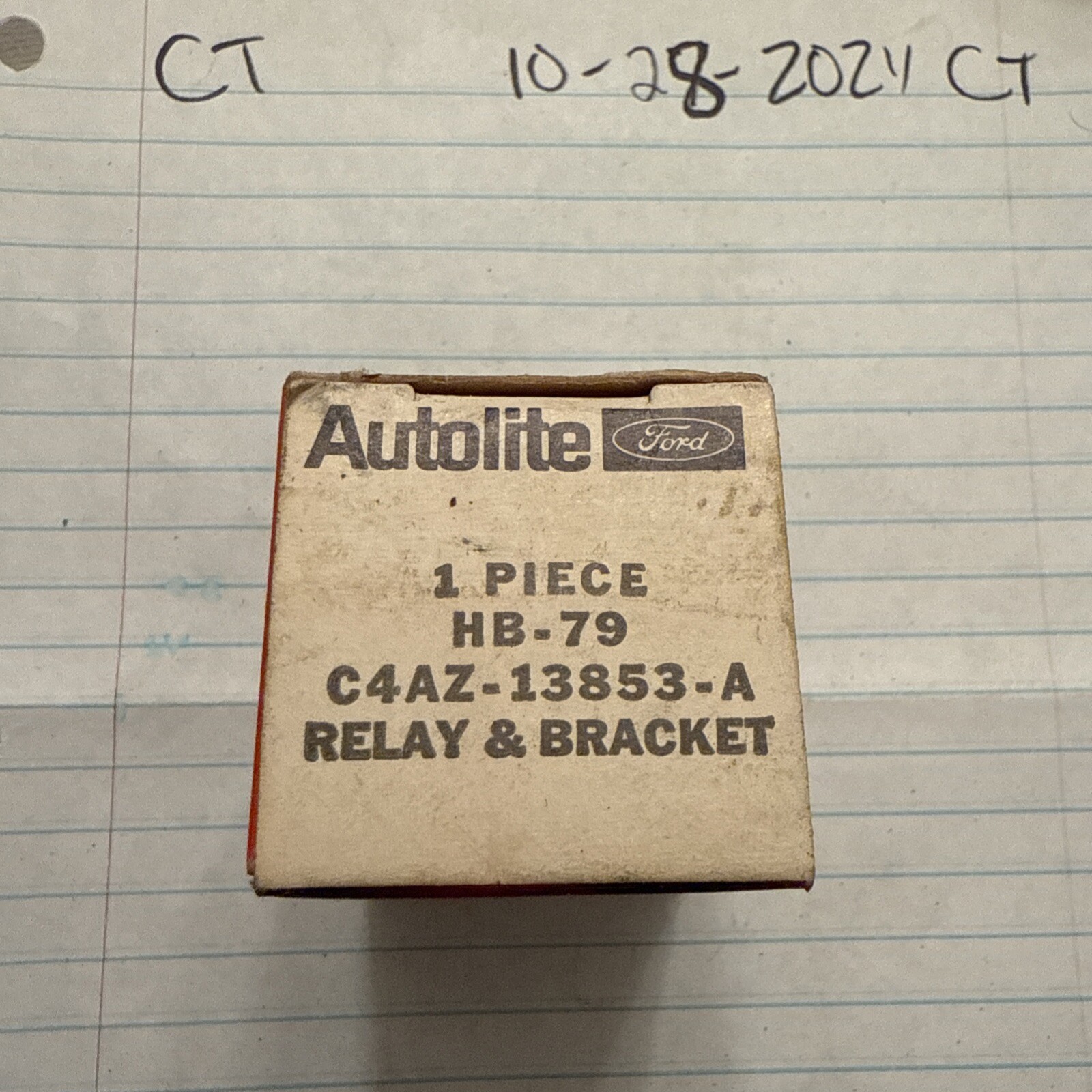 New NOS Ford Autolite Littelfuse Horn Relay C4AZ-13853-A Mustang Galaxie Mercury - Image 3