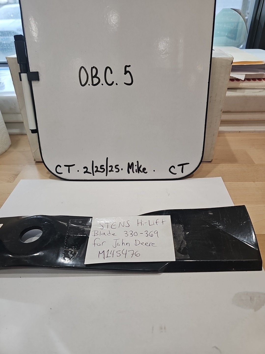 New Stens Hi-Lift Blade 330-369 for John Deere M145476 New - Image 4