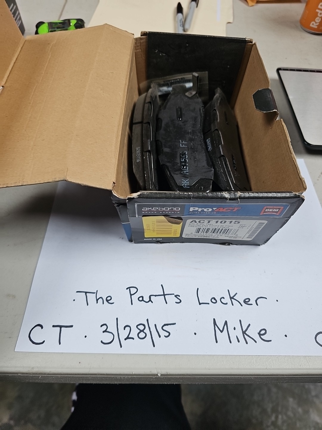 OEM Akebono ACT1015 Front Brakes For 04-07 Armada QX56 Titan Pathfinder - Image 3