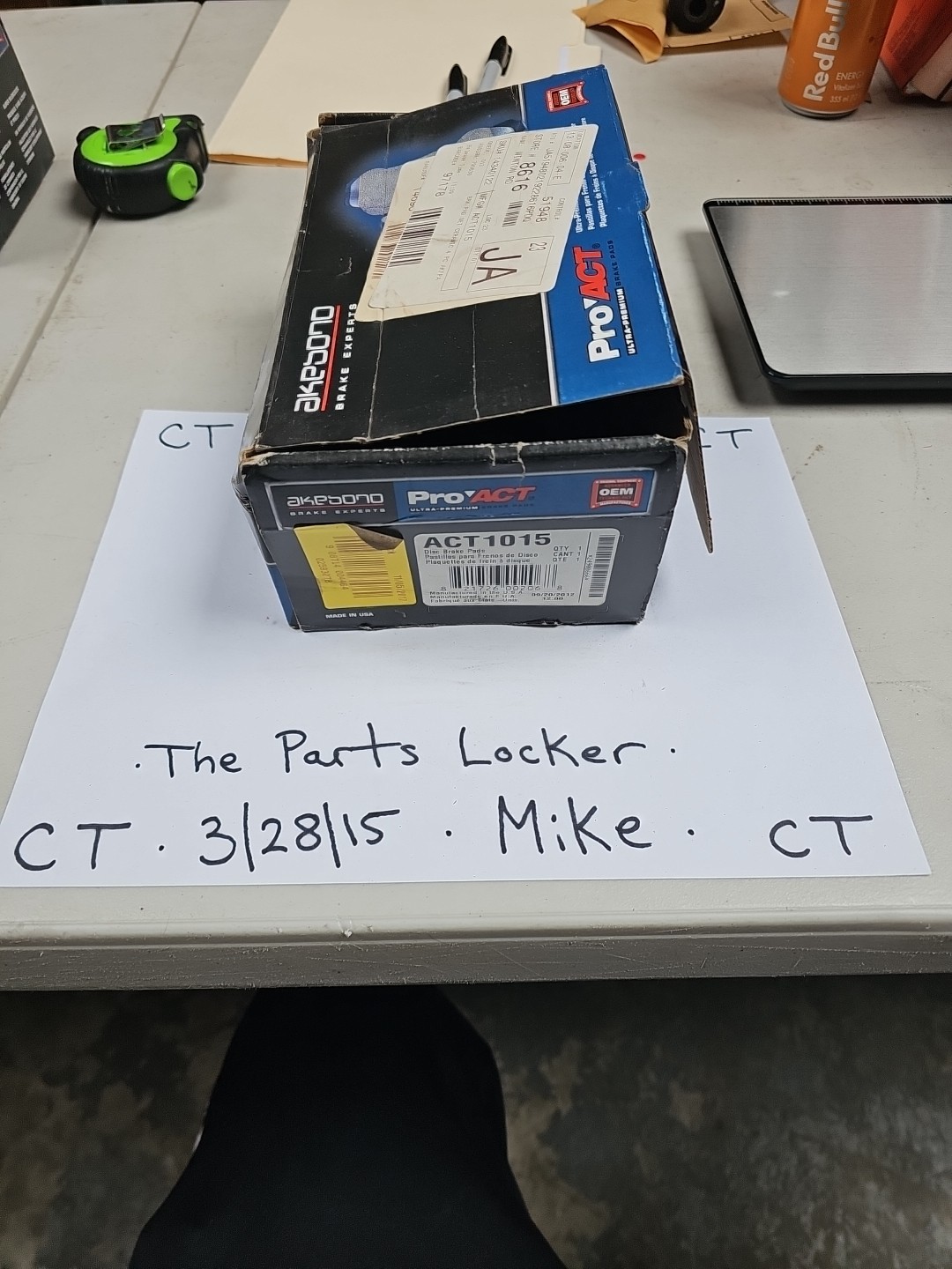 OEM Akebono ACT1015 Front Brakes For 04-07 Armada QX56 Titan Pathfinder