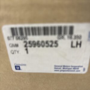 OEM GM 25960525 Front Left Driver Side Chrome Exterior Door Handle 2007-2013