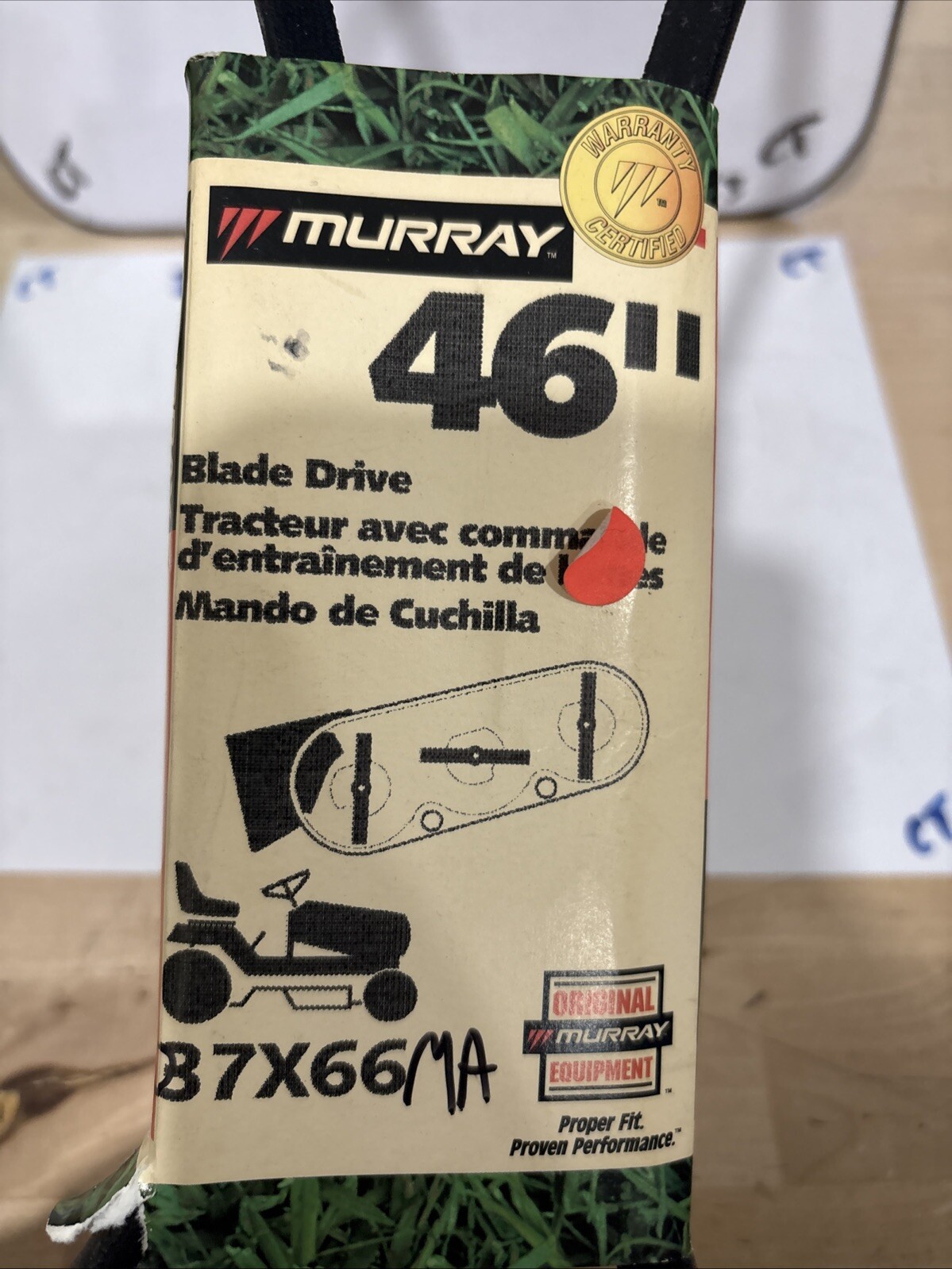 OEM Murray Drive Belt for 46" Deck 037x66MA - Image 3