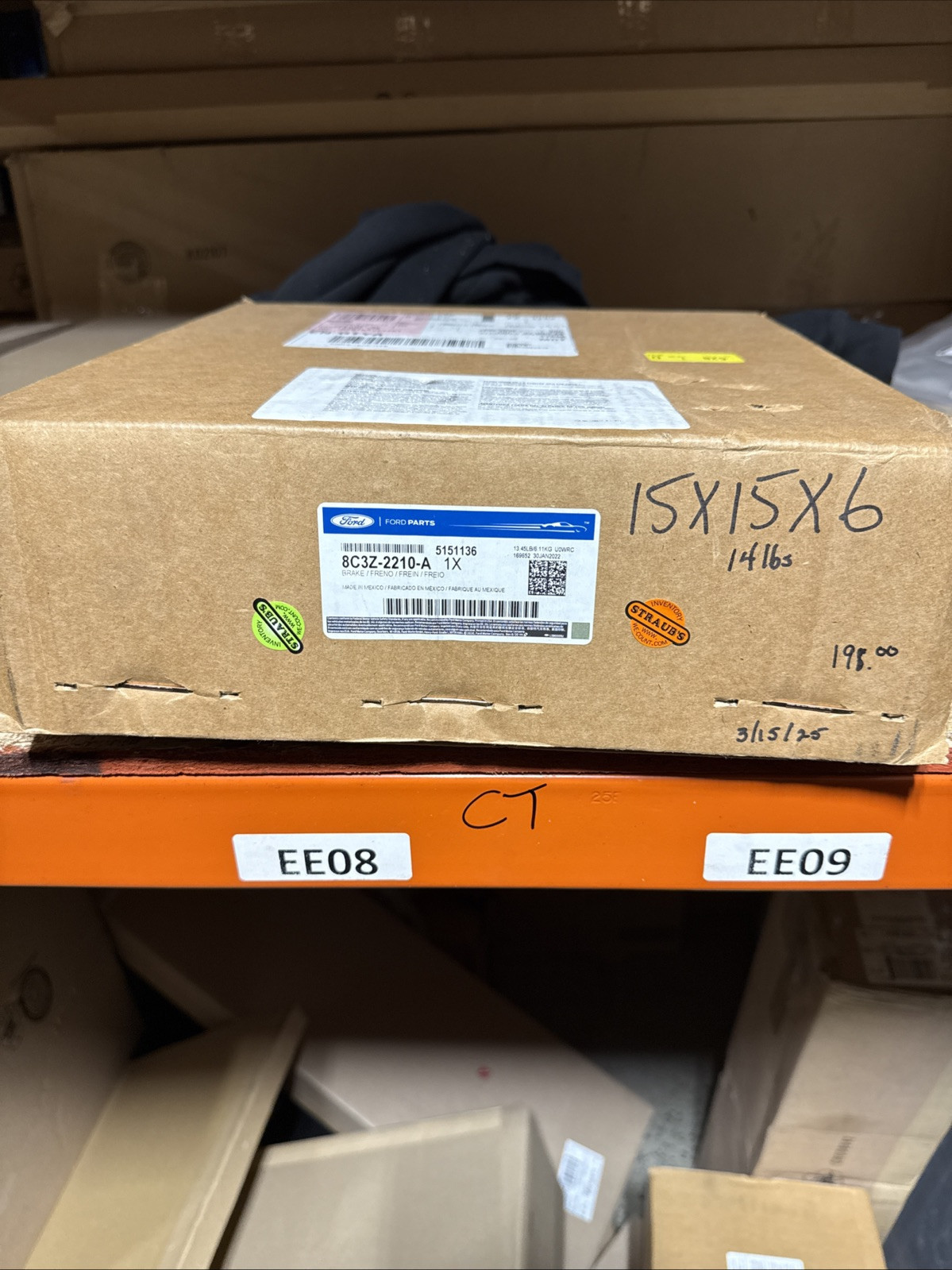 OEM NEW Left Driver Disc Brake Dust Shield 05-12 Ford Super Duty 8C3Z2210A