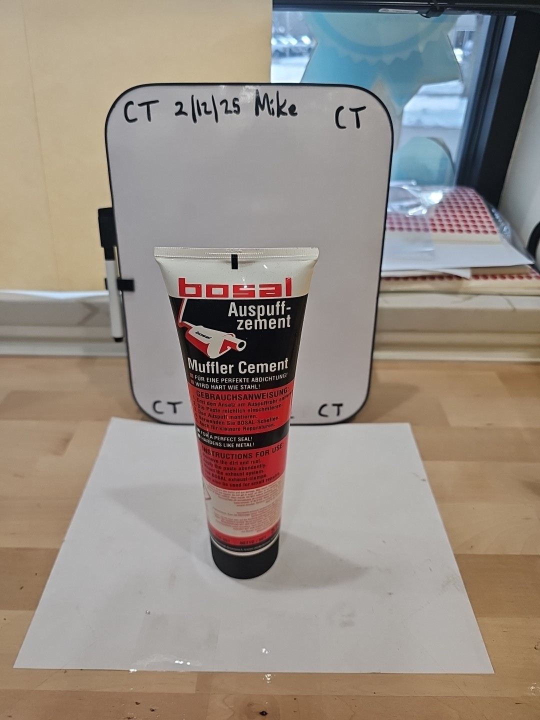 One (1) BOSAL 258-501 Muffler Cement 570 Gram Tube 258-001