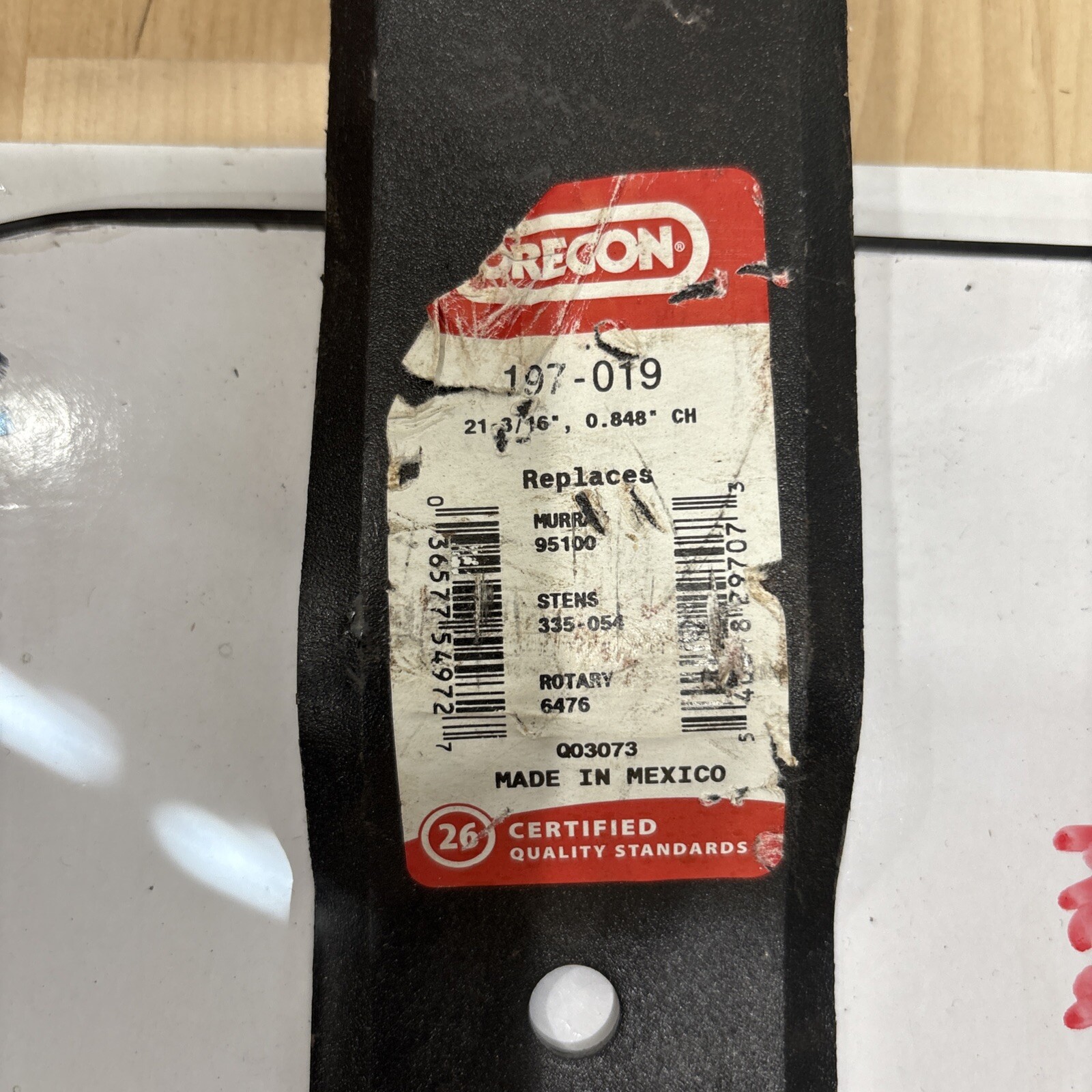 Oregon 197-019 Mulching Blade - Black Replaces Murray 95100 Stems 335-054 - Image 3