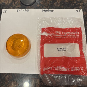 PETERSON MANUFACTURING 102-15A REPLACEMENT LENS, 3" DIAMETER
