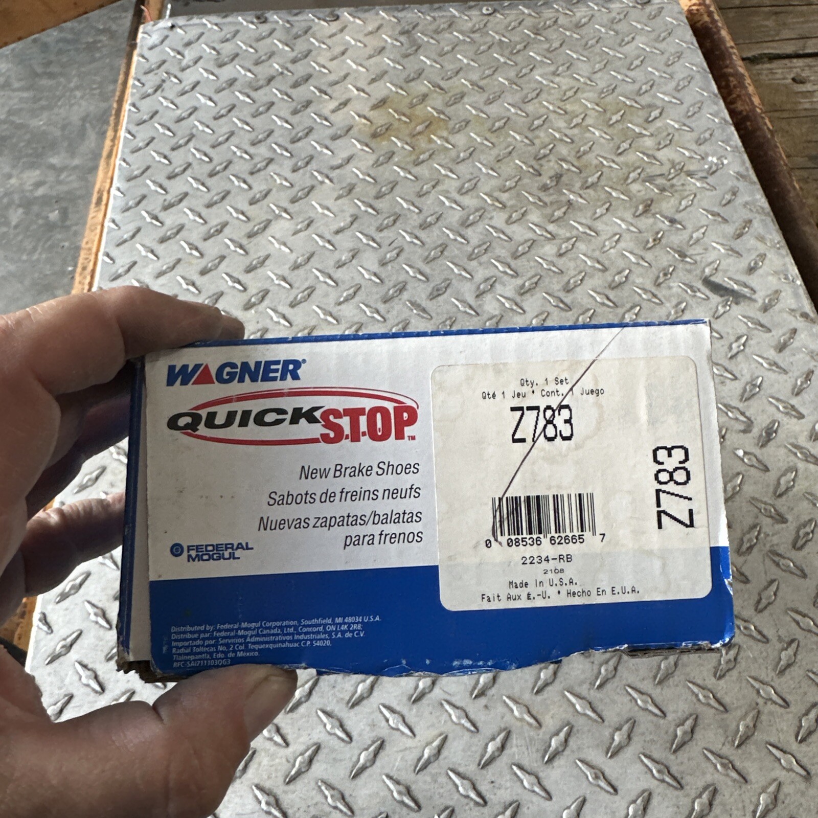 Parking Brake Shoe Set Wagner Z783 - Image 3