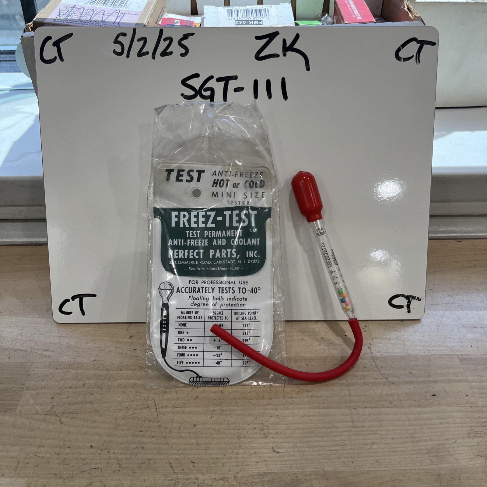 Perfect Parts Inc Freeze Test Anti-Freeze and Coolant Test