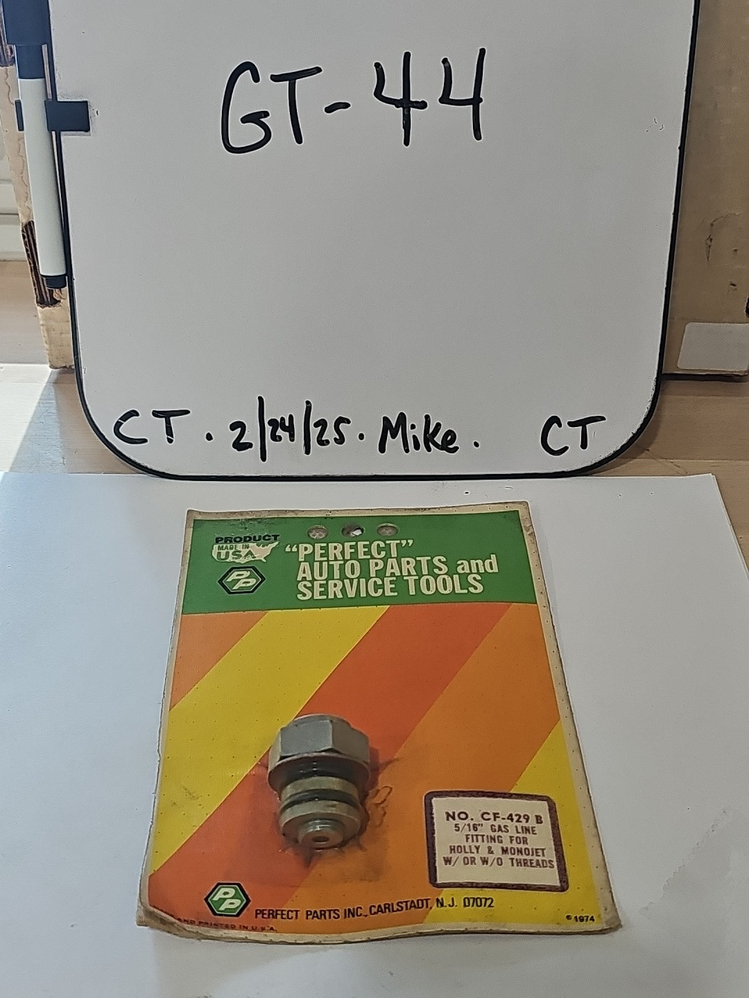 Perfect Parts ⅞" x ⁵⁄₁₆" Holly/Monojet Fuel Inlet Thread Bypass Fitting CF-429 B