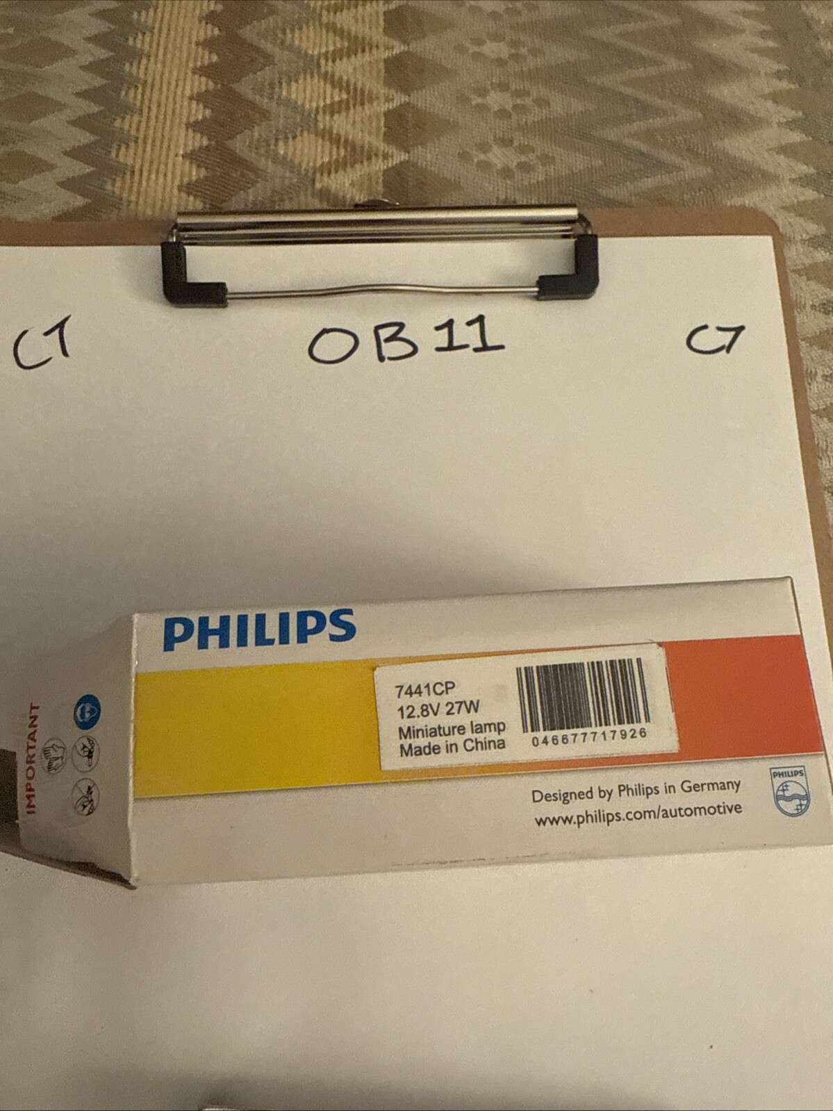 Philips 7441CP Philips Standard Miniature 7441