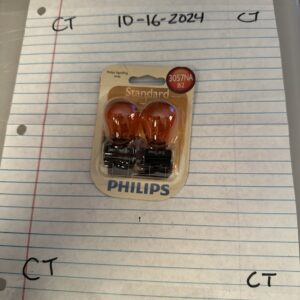 Phillips 3057NAB2 Standard AMBER Turning Signal Light Bulb 3057NA - Pack Of 2
