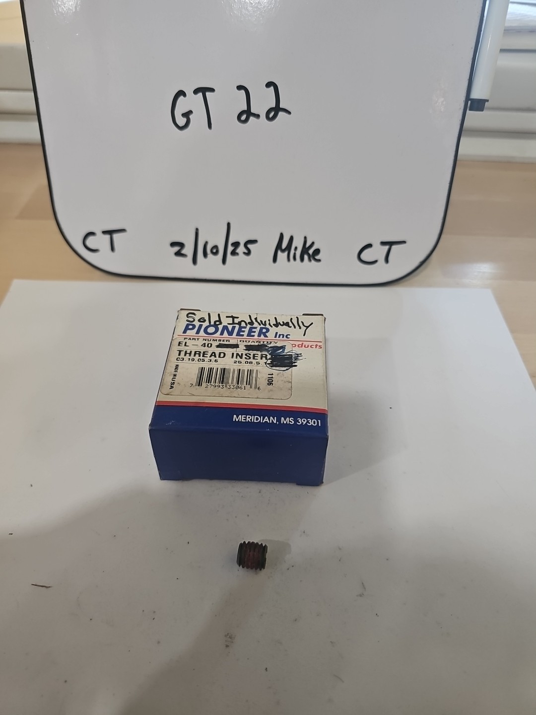 Pioneer Automotive Products Thread Insert # EL-40 *Sold Individually