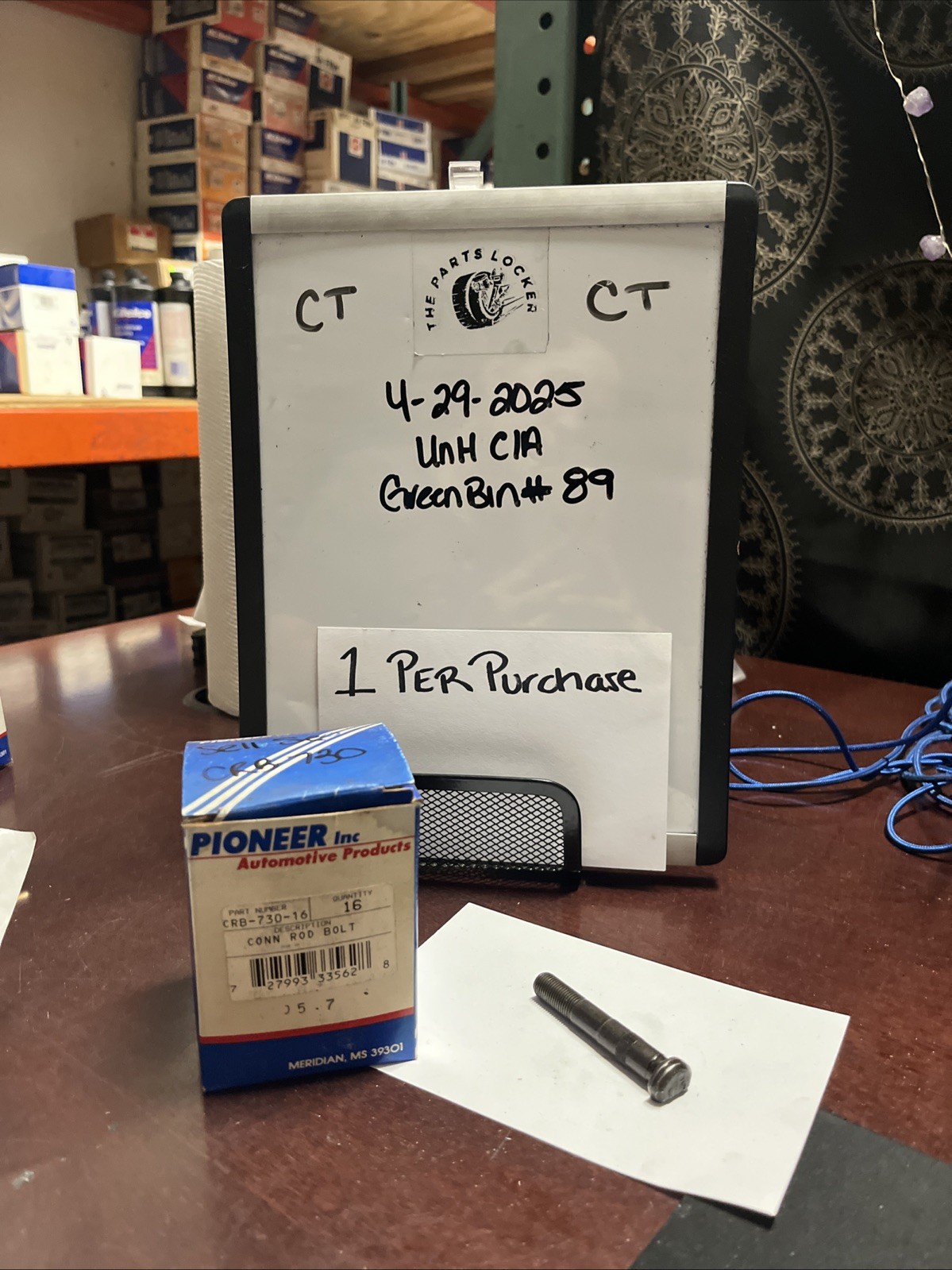 Pioneer CRB-730 Connecting Rod Bolt 1 Per Purchase