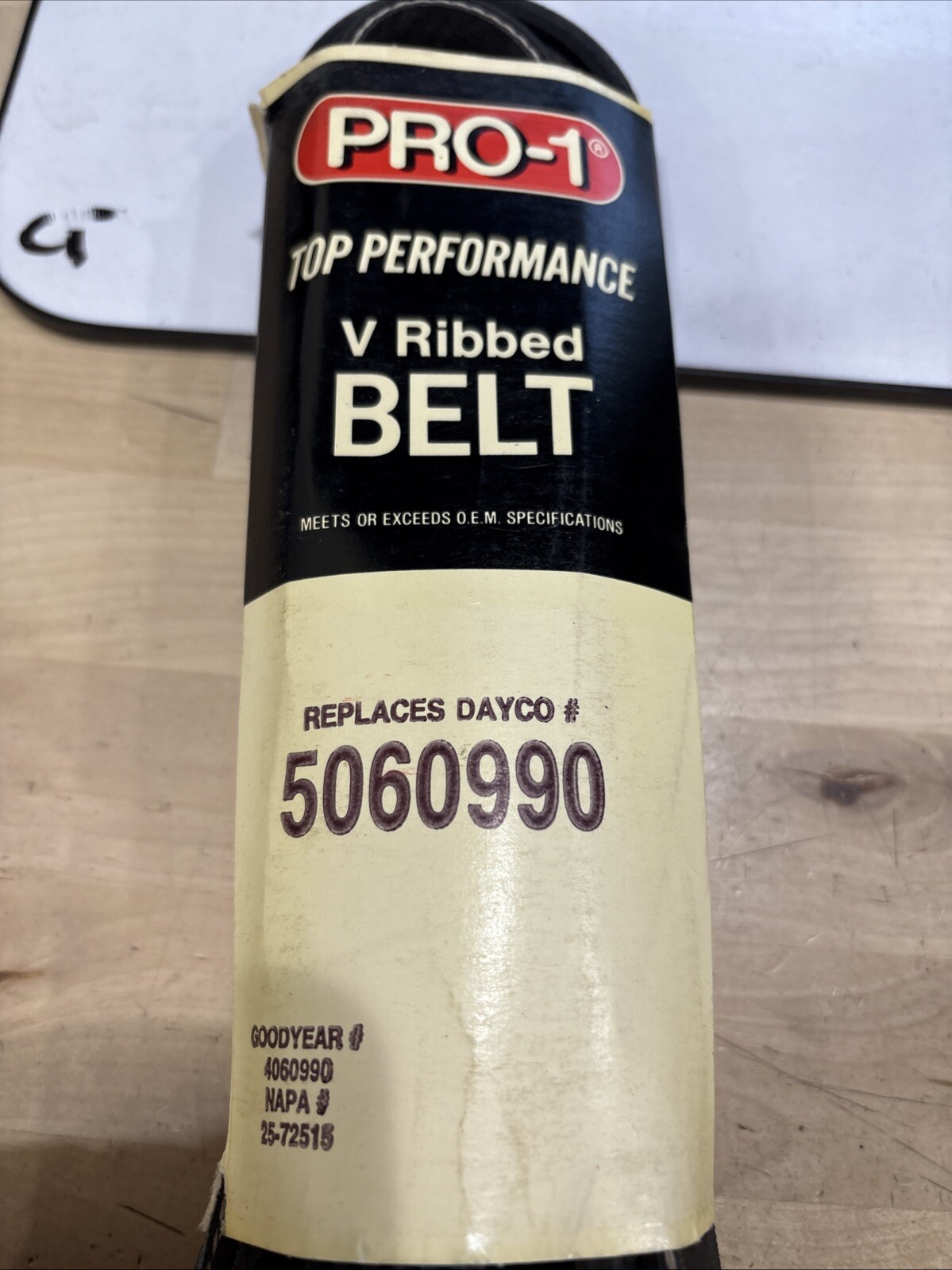 Pro-1 V Ribbed Serpentine Belt Replaces Dayco 5060990 & K060990 - Image 4