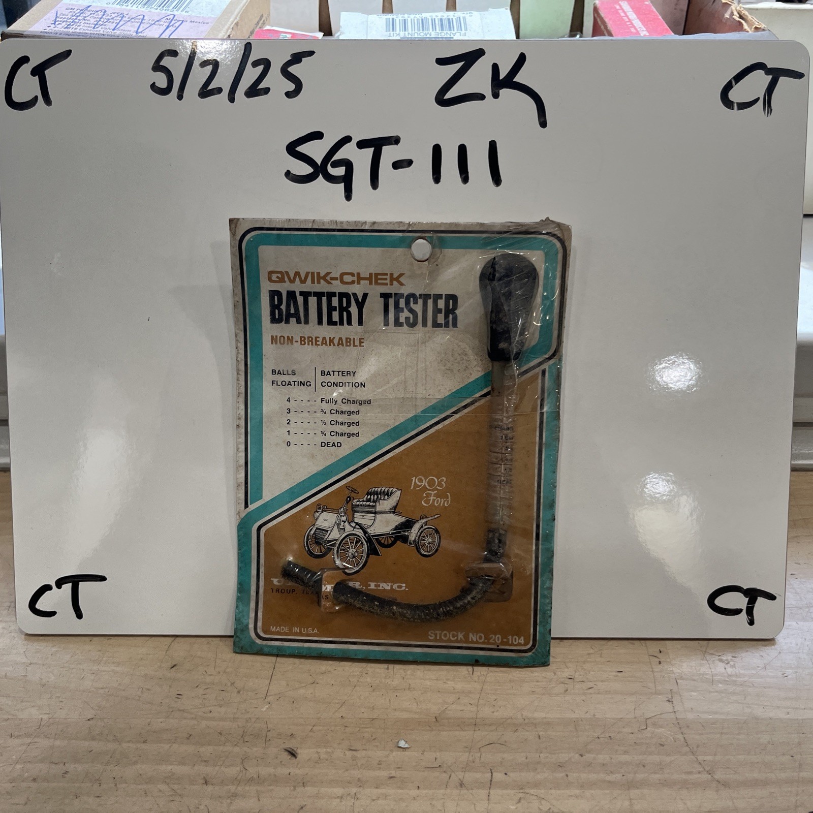 Qwik-Chek Battery Tester “Non- Breakable” 20-104