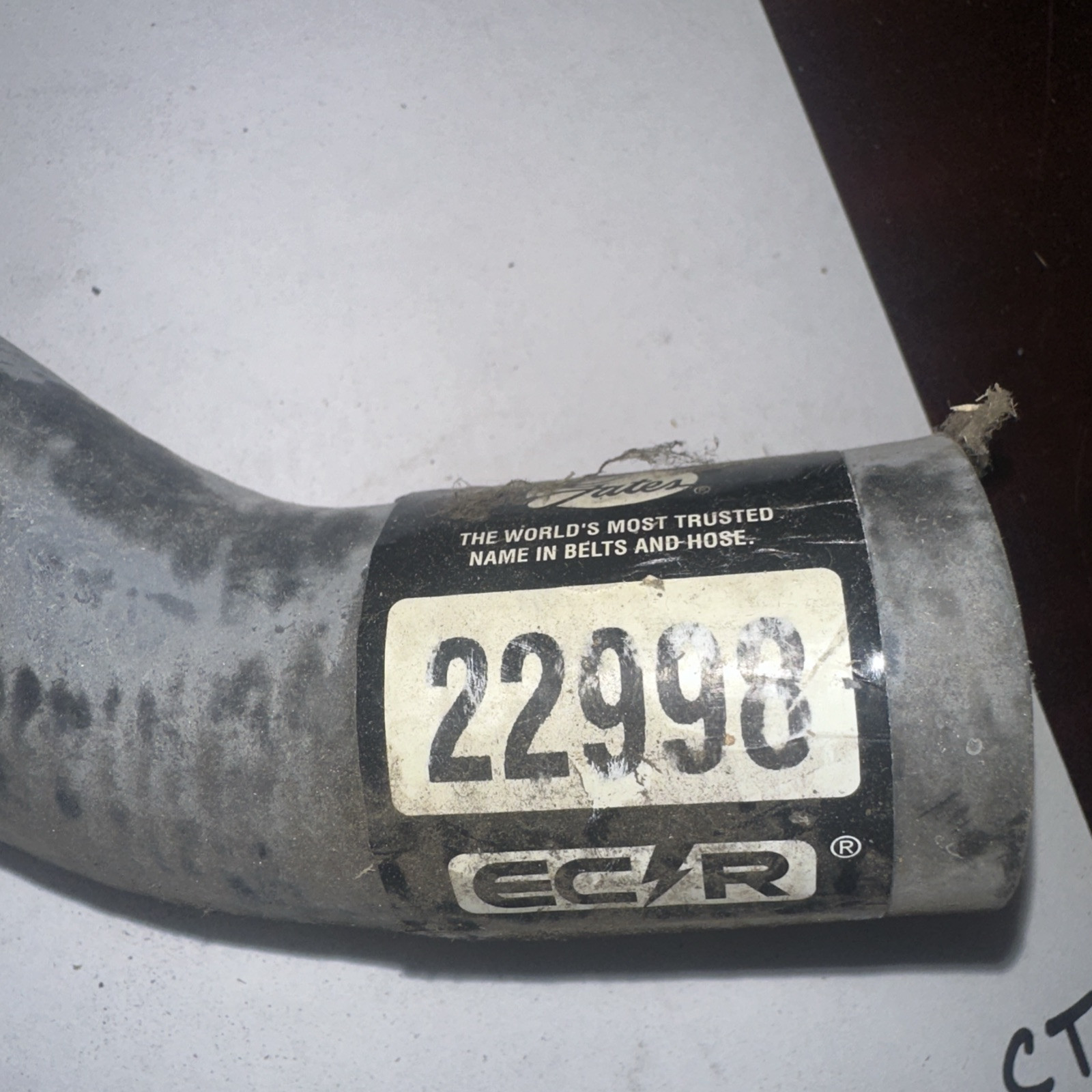 Radiator Coolant Hose-Molded Coolant Hose Lower Gates 22998 - Image 3