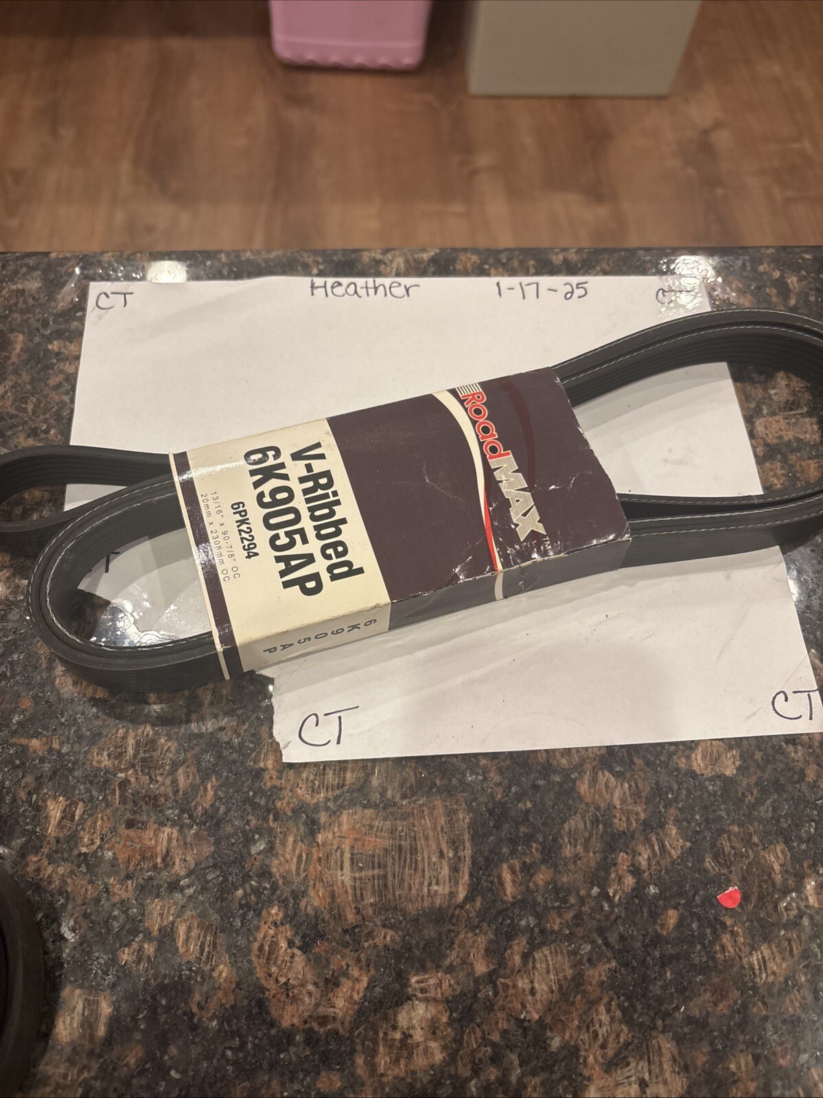 Roadmax 6K905AP V-Ribbed Serpentine Belt