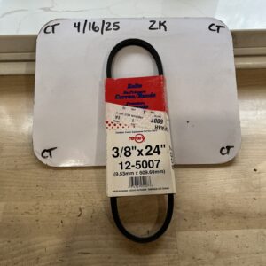 Rotary Belt 12-5007 (3/8” x 24”)