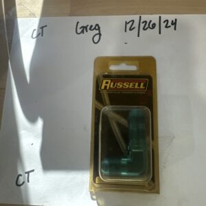 Russell Performance 661260 90 Deg. Flare Bulkhead (-8 AN) - Blue Anodized