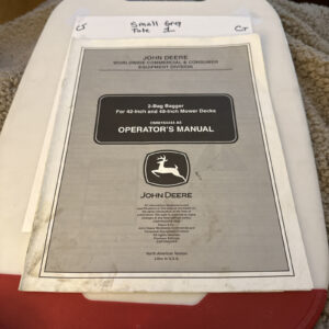 SELECT JOHN DEERE 42 AND 48 INCH 2-BAG BAGGER MODELS OPERATOR'S MANUAL OMM154444