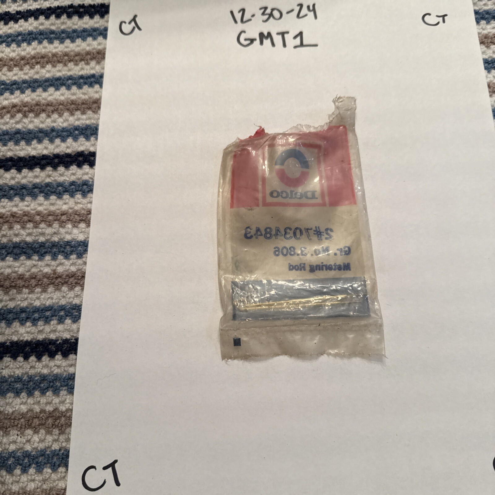 SET (2) ROCHESTER QUADRAJET CARBURETOR PRIMARY METERING RODS .043 7034843 - Image 3