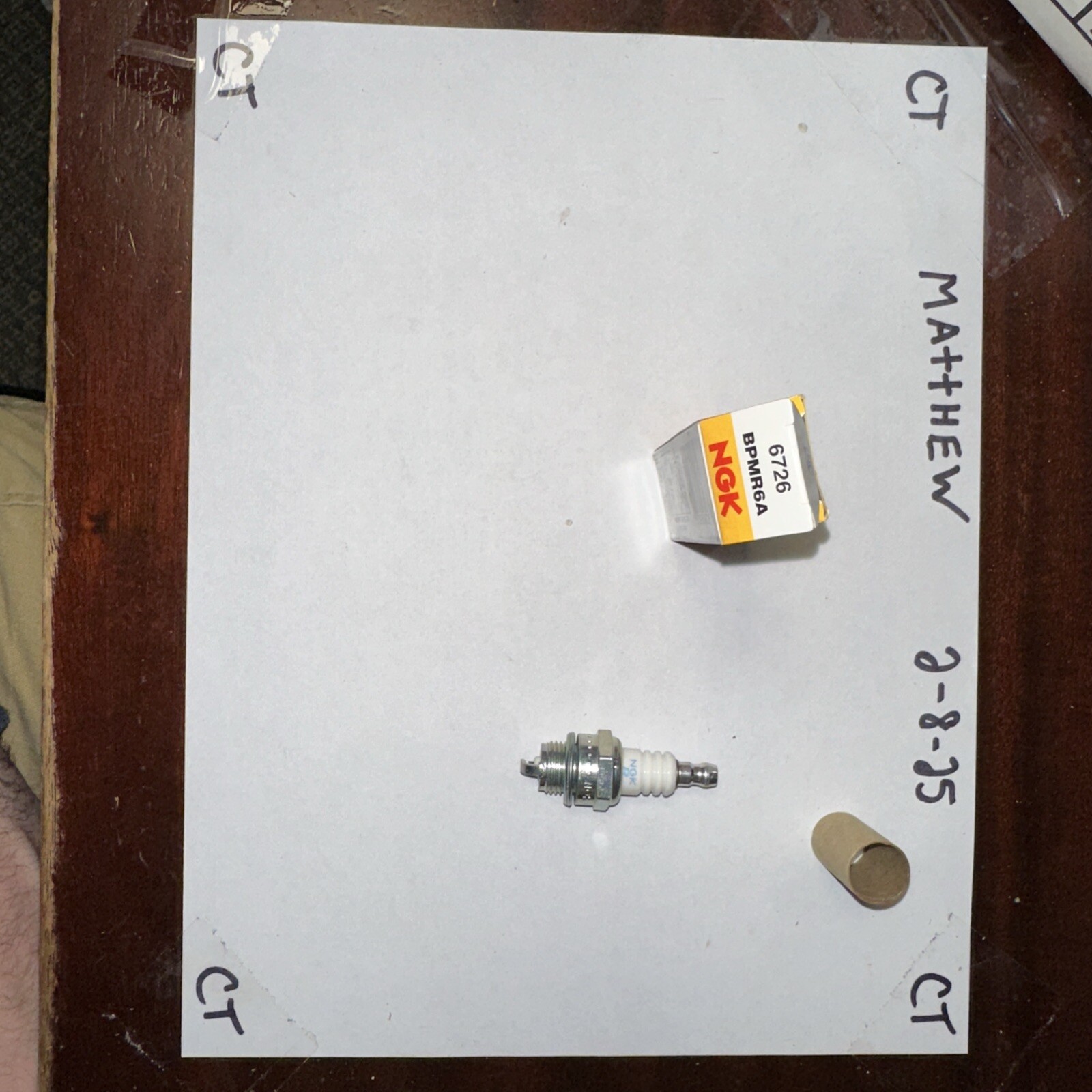 SPARK PLUGS ~ GENUINE OEM NGK PART # BPMR6A (6726)