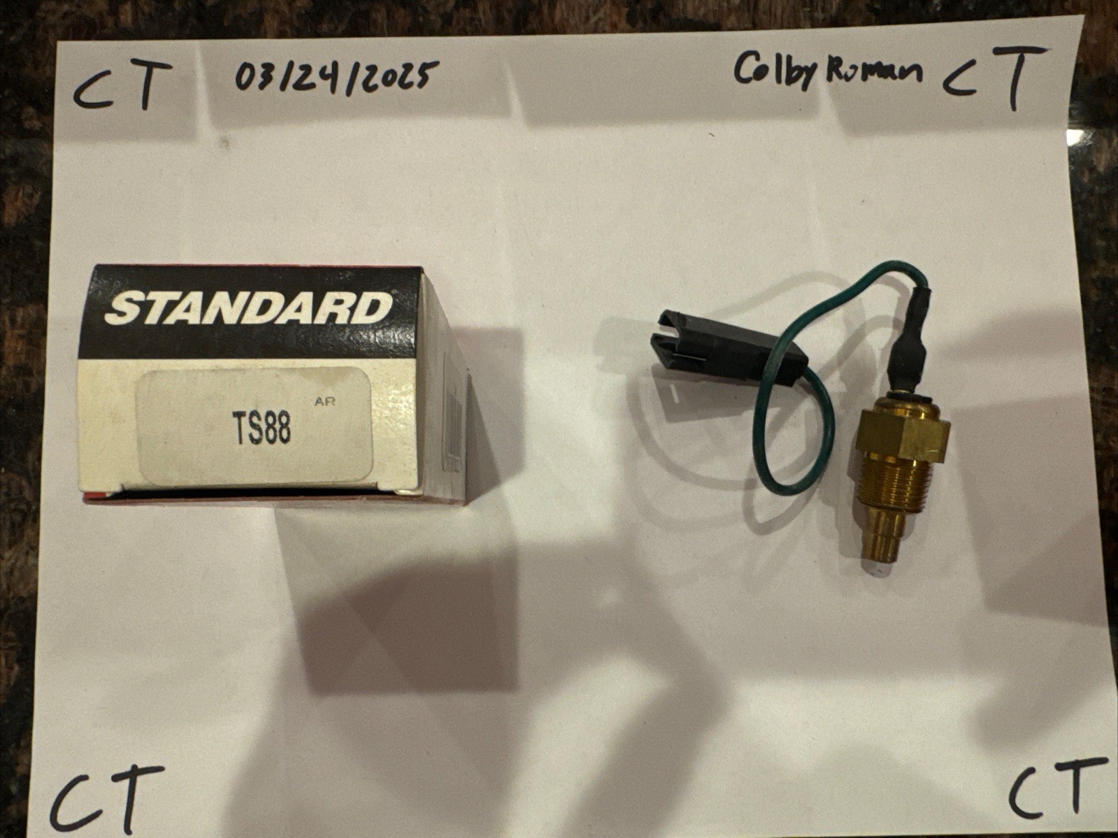 STANDARD GENUINE PARTS SWITCH PART # TS-88