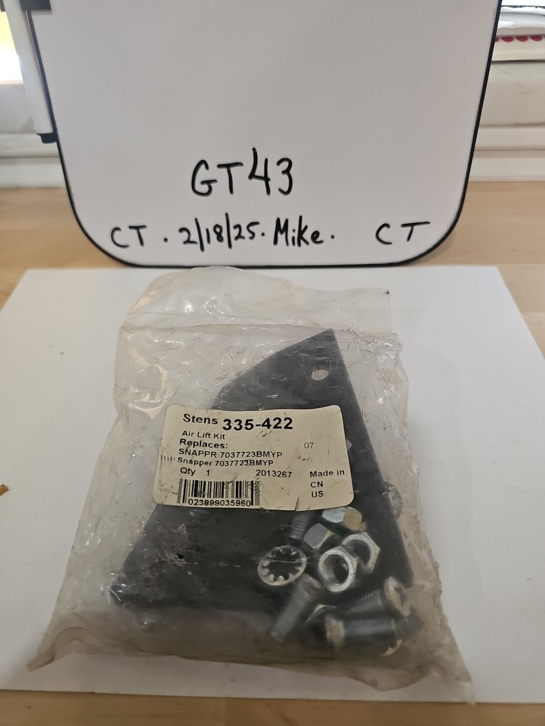 STENS 335-422 MOWER BLADE AIR LIFT KIT. REPLACES SNAPPER 7037723 NEW PART H-63 - Image 4