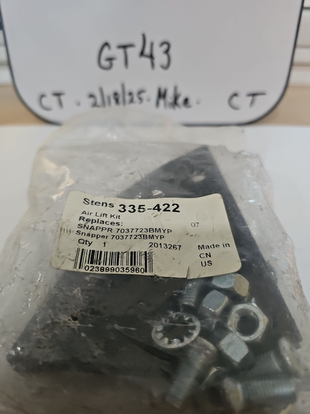 STENS 335-422 MOWER BLADE AIR LIFT KIT. REPLACES SNAPPER 7037723 NEW PART H-63 - Image 5