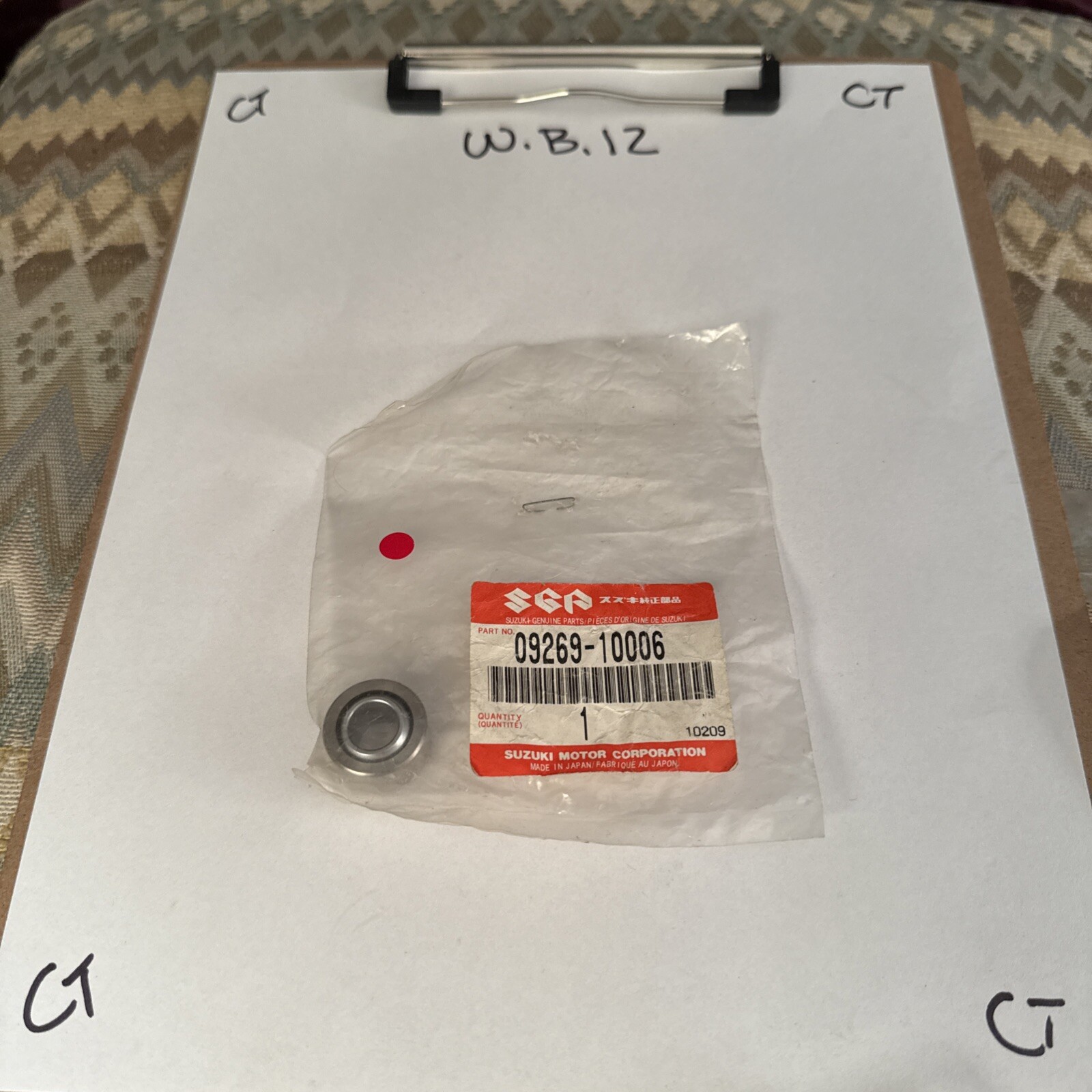 SUZUKI LT230 LT250 SUSPENSION ARM BEARING OEM NOS 09269-10006