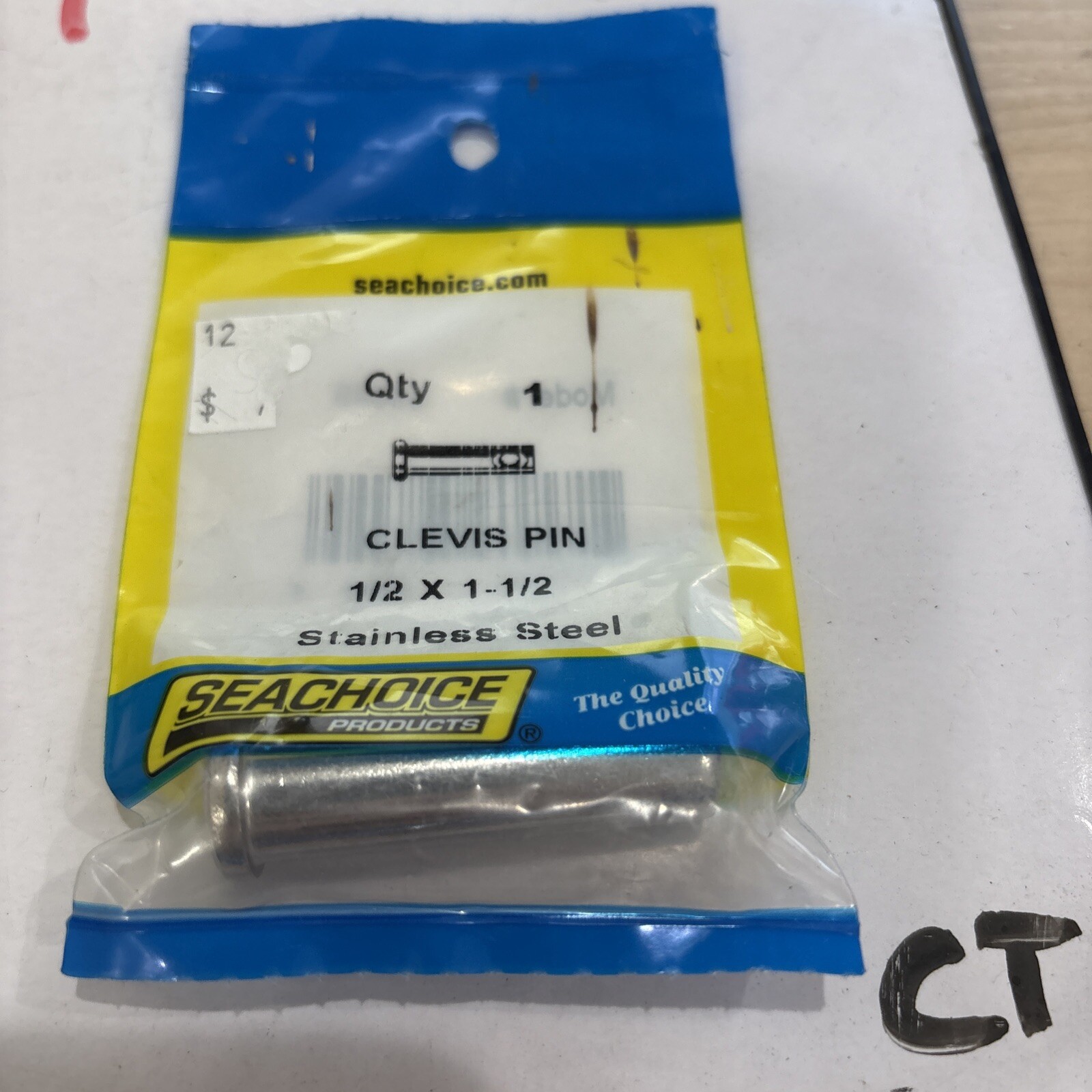 Seachoice Clevis Pin 1/2 x 1-1/2 59849 - Image 3