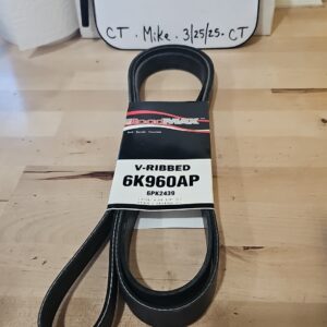 Serpentine Belt-Automotive V-Ribbed Belt (Standard) Roadmax 6K960AP