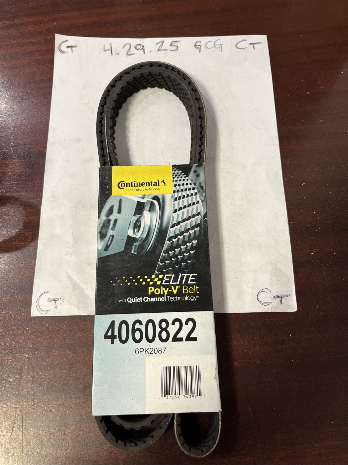 Serpentine Belt Multi V-Belt Continental 4060822 New