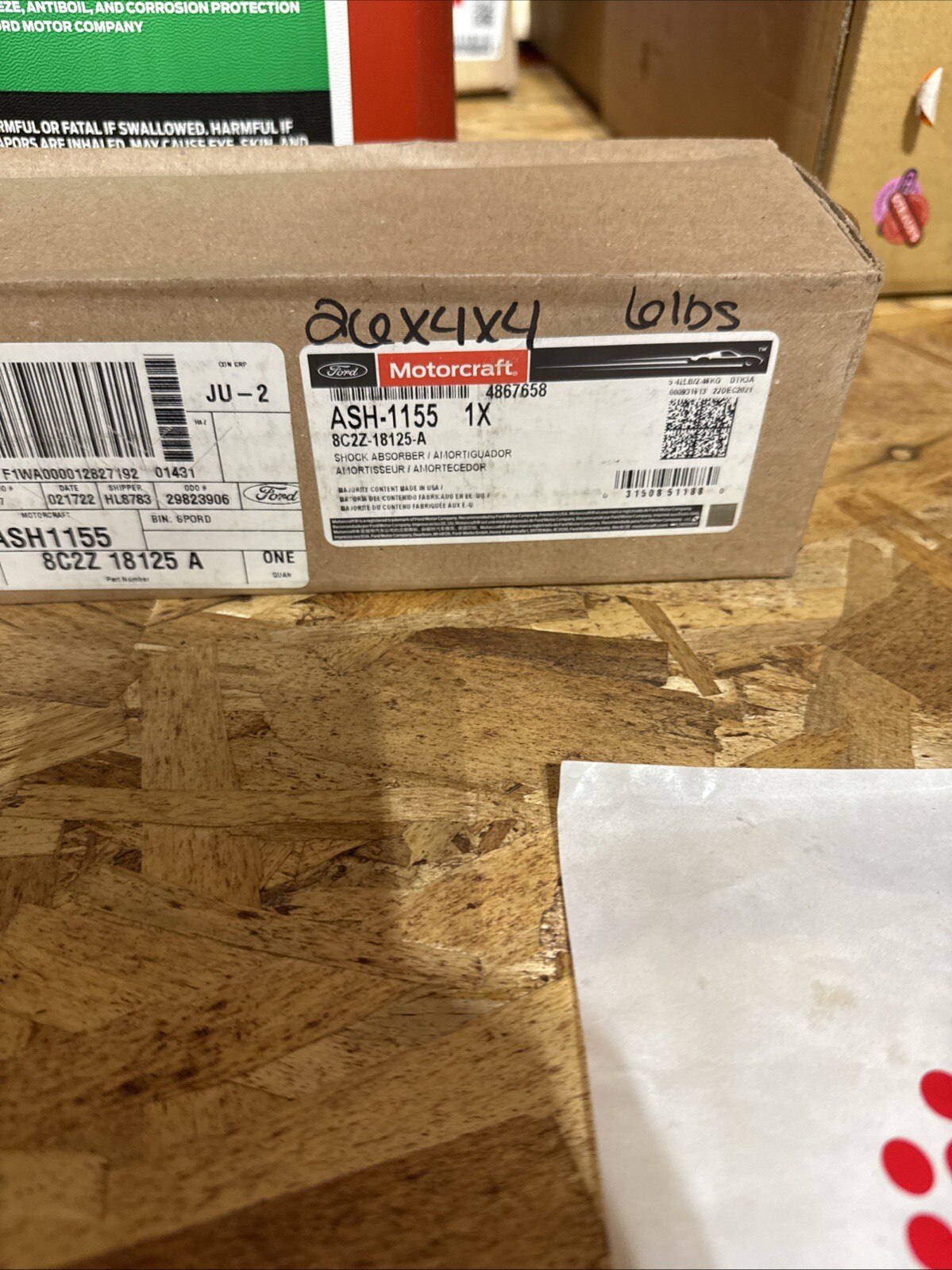 Shock Absorber-New MOTORCRAFT ASH-1155 fits 08-14 Ford E-150