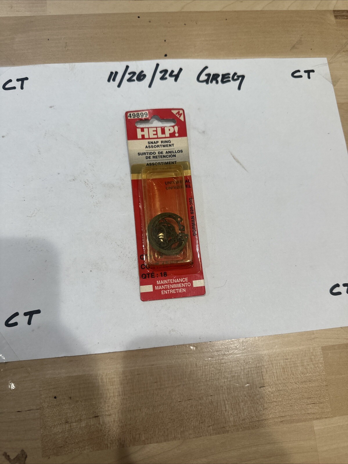 Snap Ring Dorman 49899