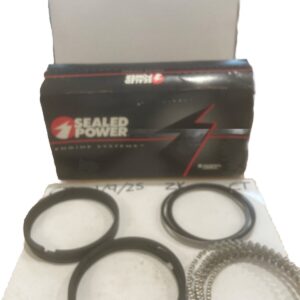 Speed Pro E251K Standard SBC Chevy 350 383 Moly Piston Rings STD 4.000 Bore 4"