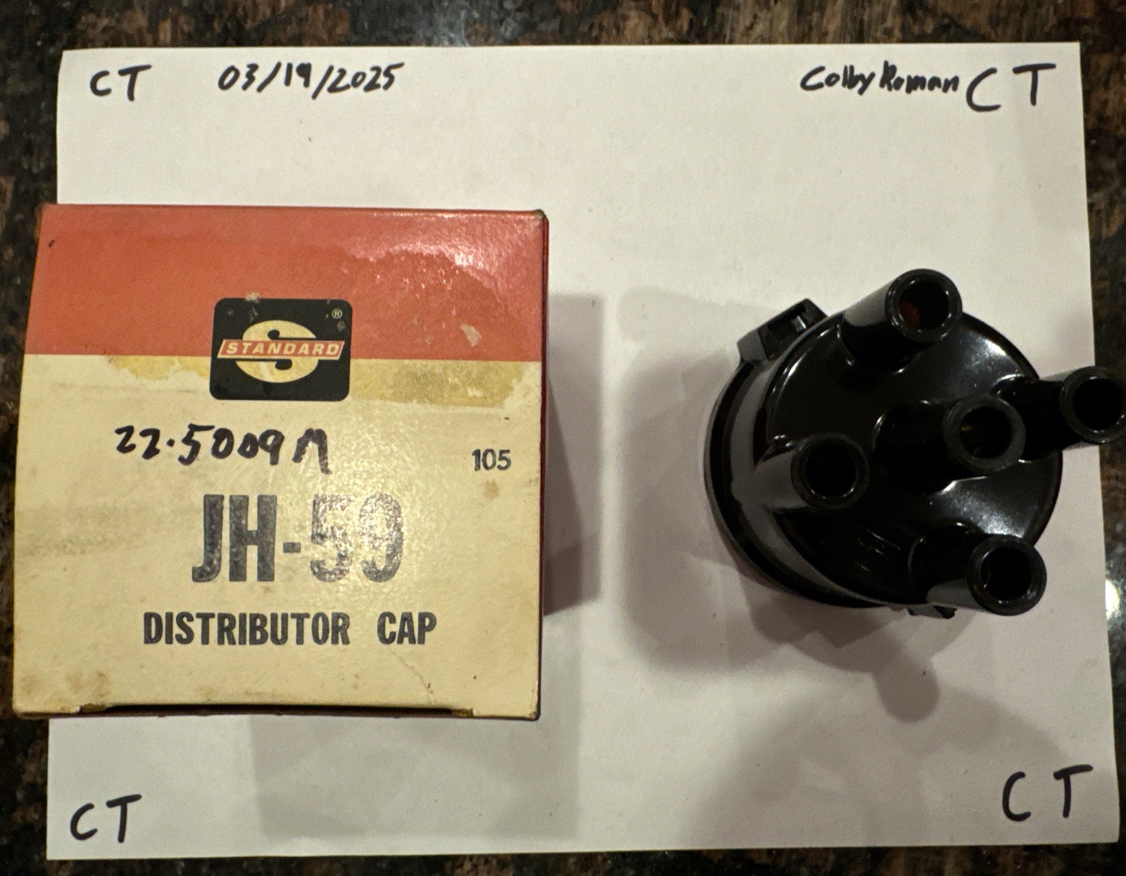 Standard Motor Products JH59 Distributor Cap NOS